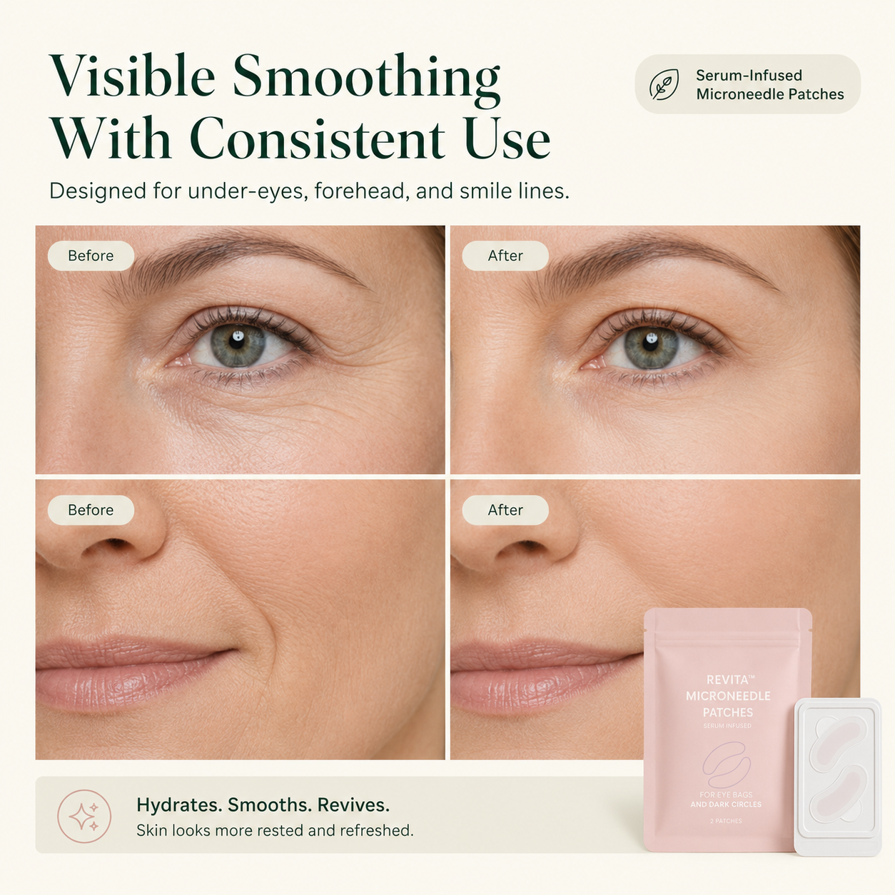 Revita™ Microneedle Glow Patches